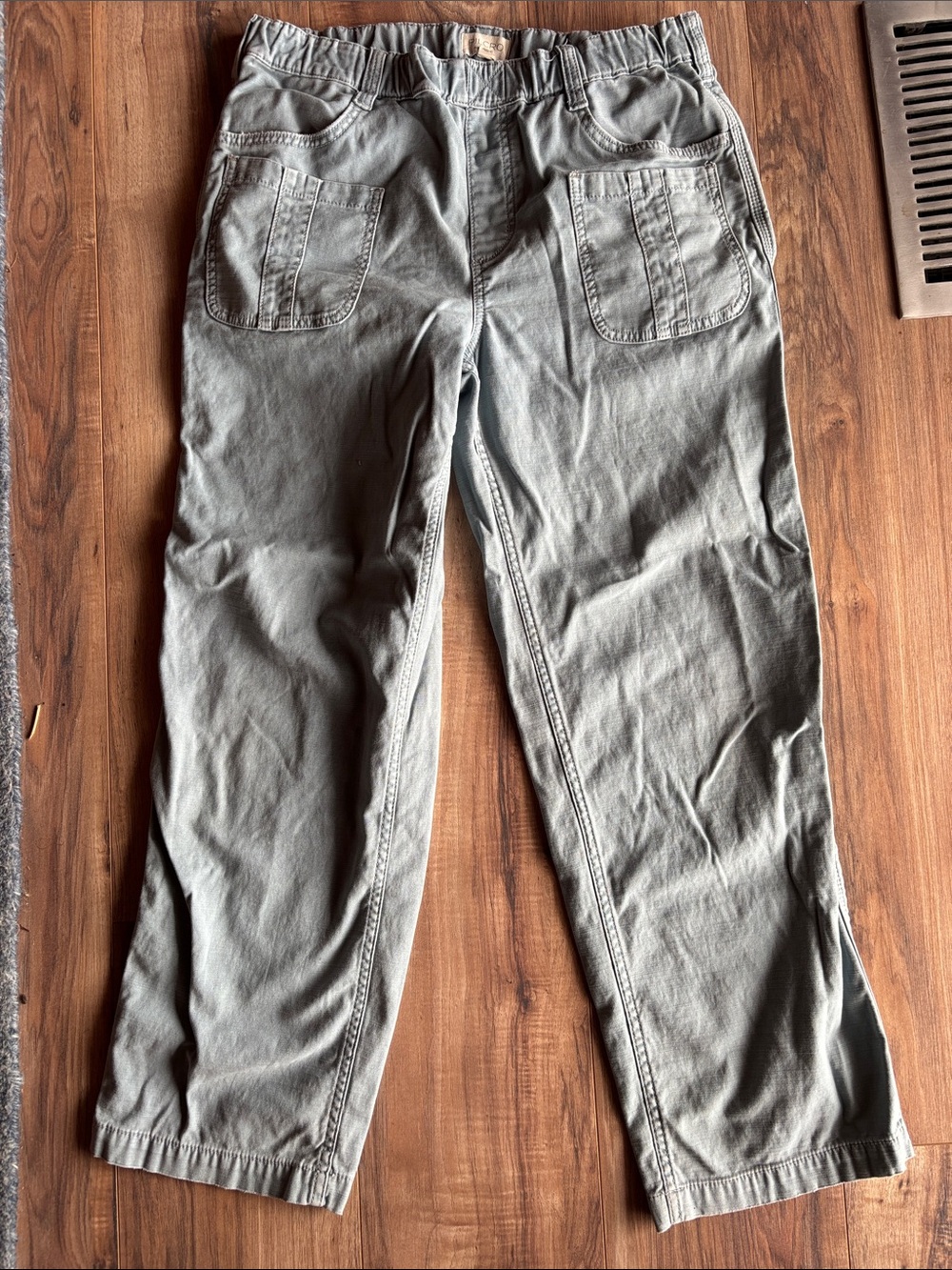 Anthropologie Pilcro Pull On Utility Pants in Iris Blue Size Medium - Picture 2 of 4